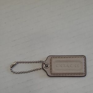 Coach Tan Leather Tag